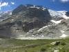 Das herrliche Panoramabild mit der fantastischen Gletscherwelt