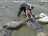 Stephane Codemo hat Zug auf der Schleuse